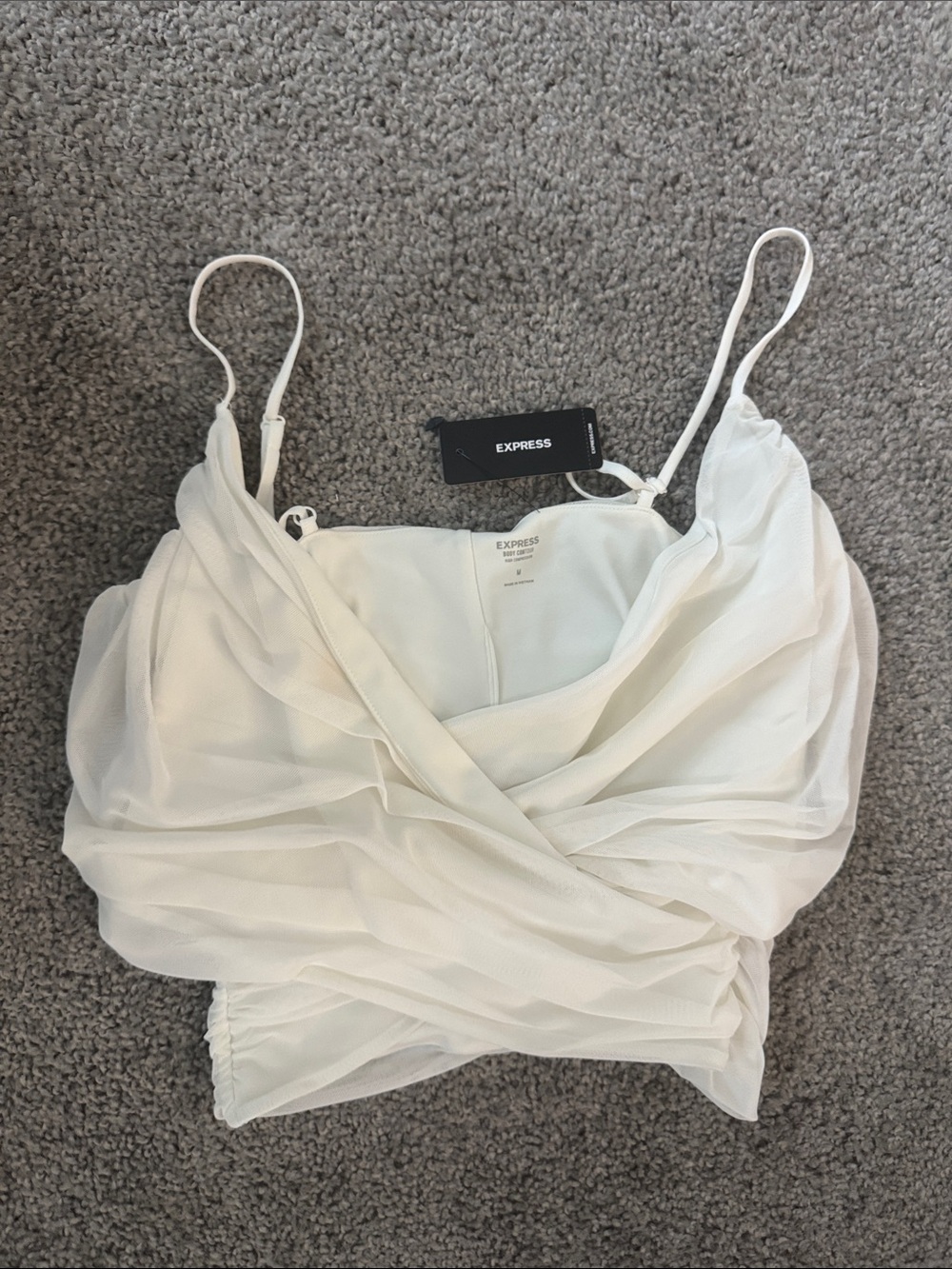 Express Mesh Crop Top Medium